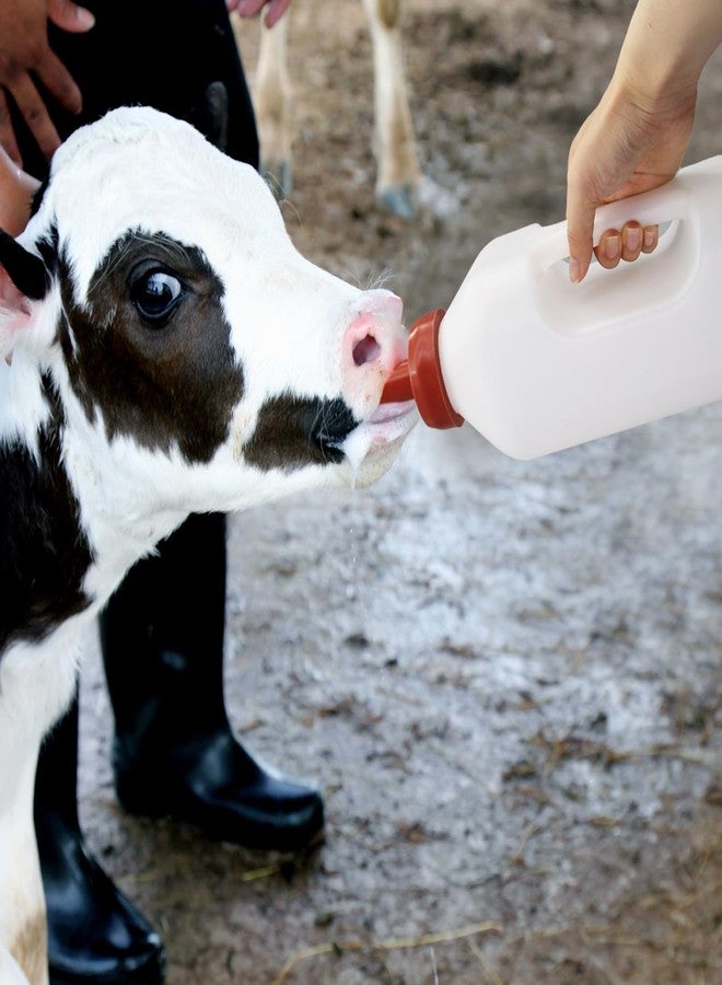 MODUODUO Calf Bottle Lamb Feeding Nipple 2.11 Quart Calves Nursing Feeder with a Replacement Teat for Baby Livestock Animals - Image 5